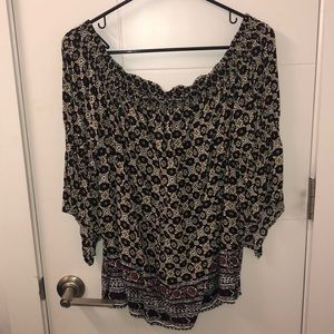Lightly worn Express off the shoulder top